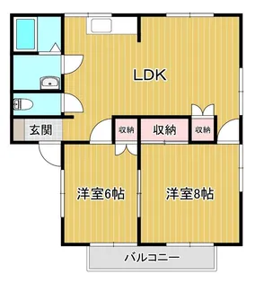 アゼリアコート2【2階】の間取り