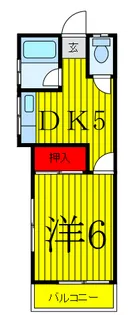 野口コーポ【2階】の間取り