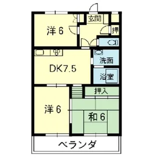 テラス三樹【2階】の間取り