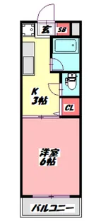 高瀬ハイツII【3階】の間取り