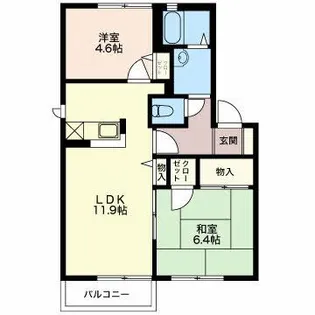 シンフォニアI【2階】の間取り