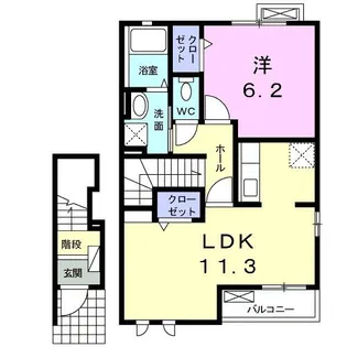 プレシュー 川南【2階】の間取り