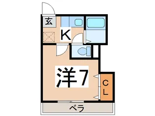 コーポヴェルナ【2階】の間取り