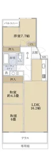 ローズハイツ西宮仁川一号棟【1階】の間取り