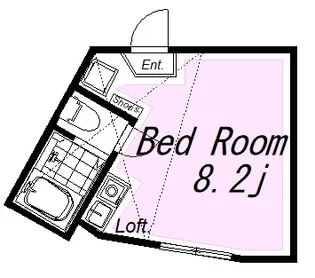 ユナイト汐入ページ・ワン【2階】の間取り