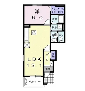 ゴレアドールI【1階】の間取り