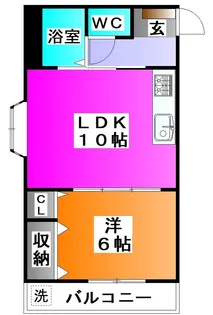 カーサ栄【2階】の間取り
