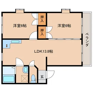 東條ヒルズ【1階】の間取り