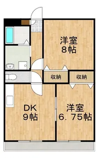 コーポ桃太郎【2階】の間取り