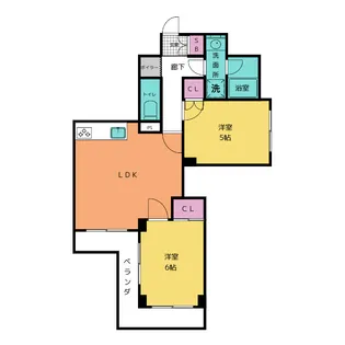 キャッスル保土ヶ谷【2階】の間取り