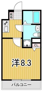 ベルシードα綾瀬【2階】の間取り