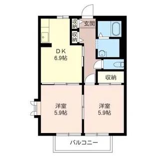 パルヴィレッジ【1階】の間取り