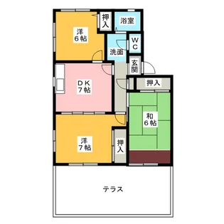 ビラージュA1【1階】の間取り