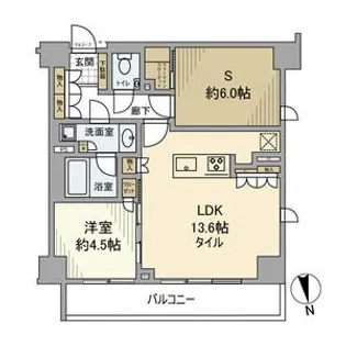 ピアース碑文谷五丁目【1階】の間取り