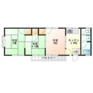 コーポ央高【2階】の間取り