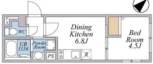 LEGALAND武蔵小山ANNEX【3階】の間取り