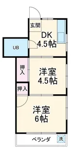 ハイコーポ南行徳【1階】の間取り