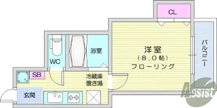 ひまわり館【1階】の間取り