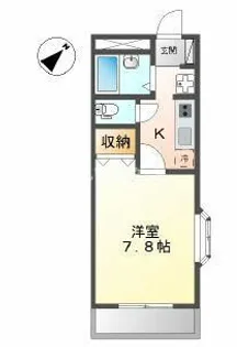 ディアタウンカワスミ【2階】の間取り