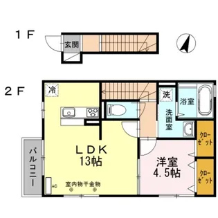 プリマヴェール【2階】の間取り