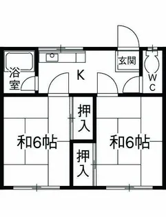 中川荘【2階】の間取り