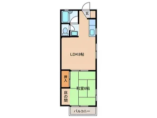 マーブル山本【1階】の間取り