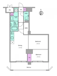 大阪府大阪市中央区内久宝寺町4【マンション】の間取り