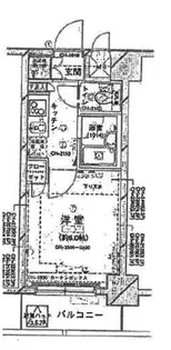 パレステュディオ神楽坂【6階】の間取り