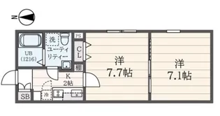 a LATO 西大井【2階】の間取り