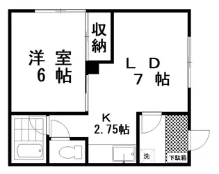 ハイツマキ【1階】の間取り