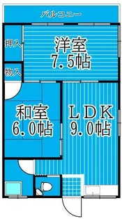 ユーカリハイツ【2階】の間取り