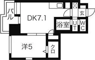 北海道札幌市中央区南四条西10【マンション】の間取り