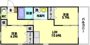 プロスペラーレA棟【1階】の間取り