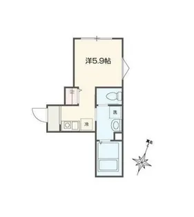 1Rの間取り画像