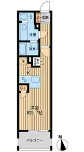 東京都港区芝2【マンション】の間取り