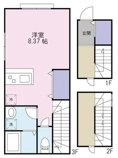 1Rの間取り画像