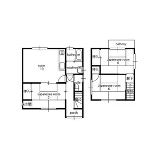 広島県廿日市市宮内【一戸建】の間取り