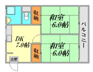 広島県広島市中区東白島町【マンション】の間取り