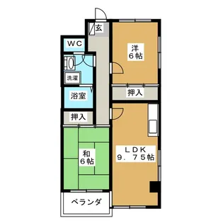 ブランデール【2階】の間取り