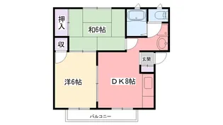 学文ハイツ【2階】の間取り