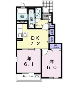 リヴ ドロワI【1階】の間取り