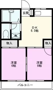 第2シティハイツ小池【2階】の間取り