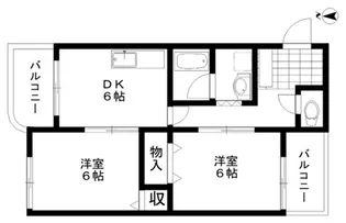 リヴィース千里丘【4階】の間取り