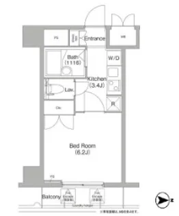 コンフォリア芝浦キャナル【3階】の間取り