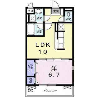 リバーサイドヒル【3階】の間取り