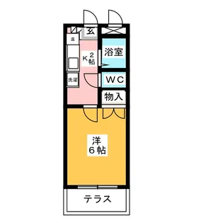 SK徳川【1階】の間取り