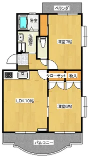 カトル・セゾン【2階】の間取り