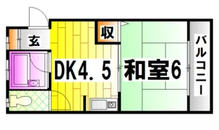 広島県広島市西区東観音町【マンション】の間取り