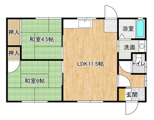 岡山県岡山市北区小山【一戸建】の間取り