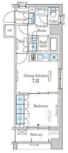 パークアクシス横浜山下町【4階】の間取り